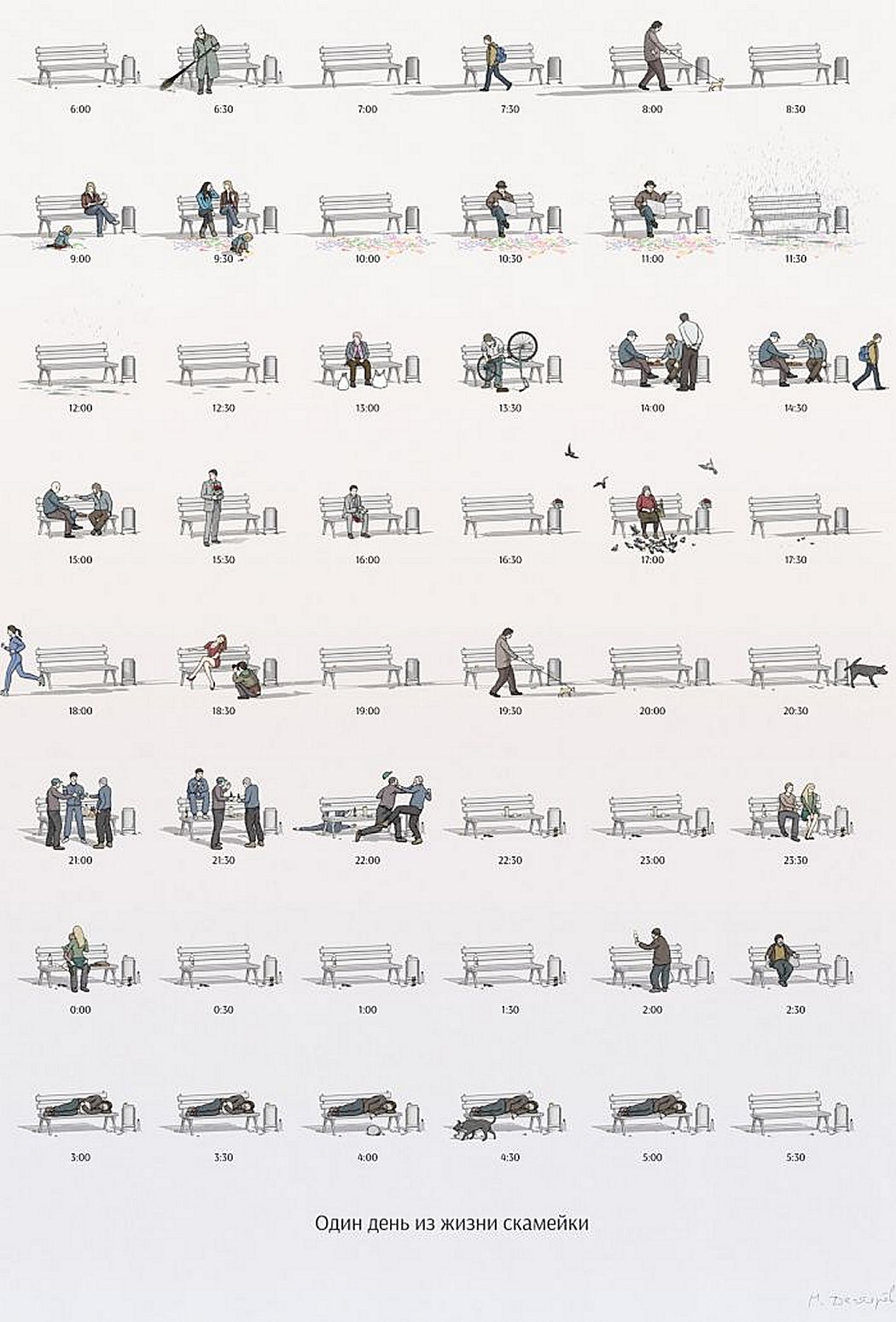 A Day in the Life of a Bench