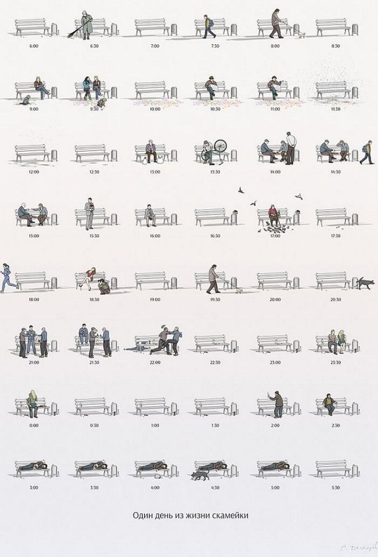 A Day in the Life of a Bench