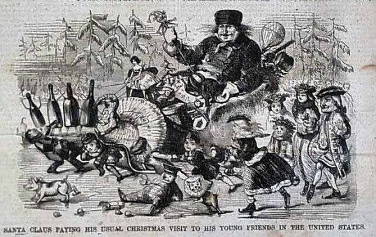 EarlySanta1858Harper'sWeekly