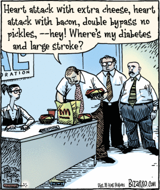 Diabetes with large stroke