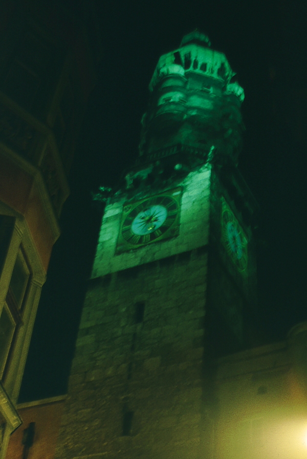 Innsbruck - Altstadt - Clock Tower at Christmas