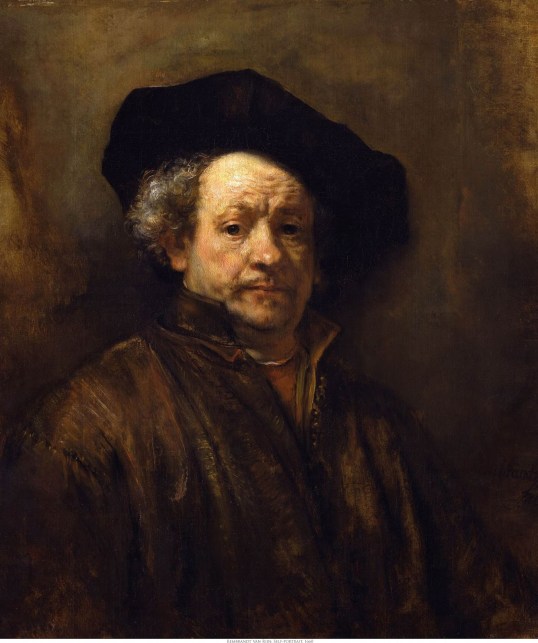 Rembrandt van Rijn Self-Portrait (with Black Beret) 1660