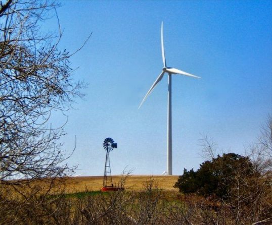 Windmills, then and now Somewhere in the Great Uni