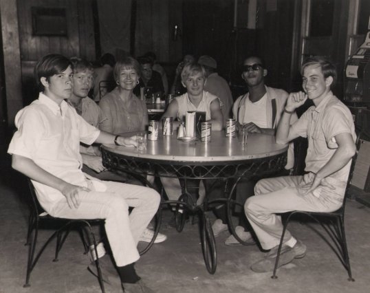 Margaret with Sailors - Cam Ranh Bay - 1969 (2)