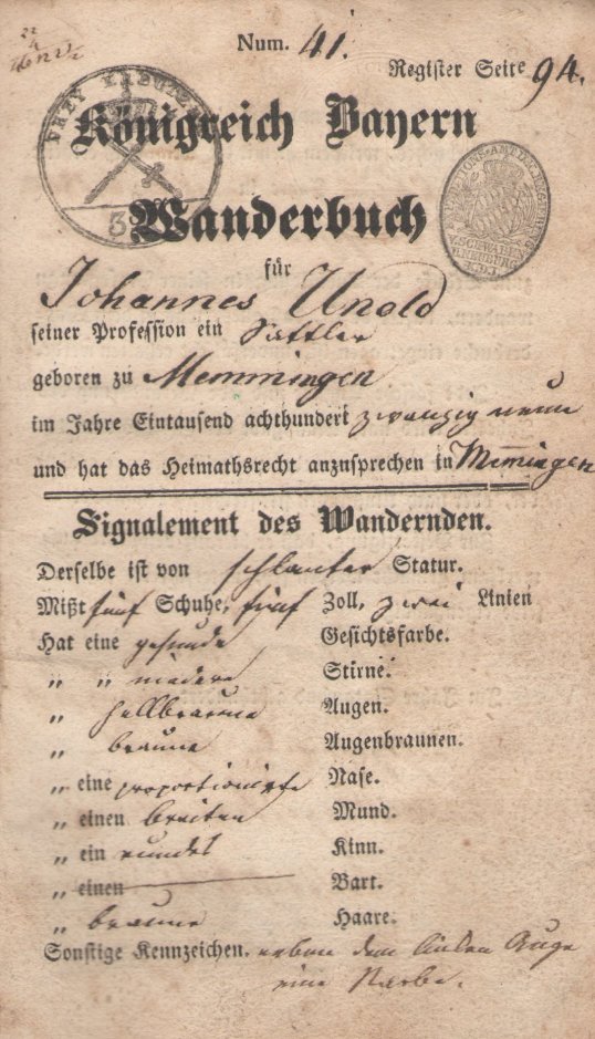 Wanderbuch Cover Page