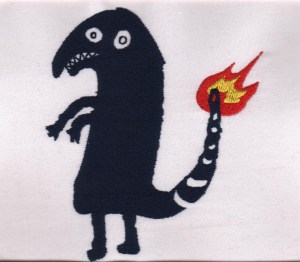 embroidered charmander