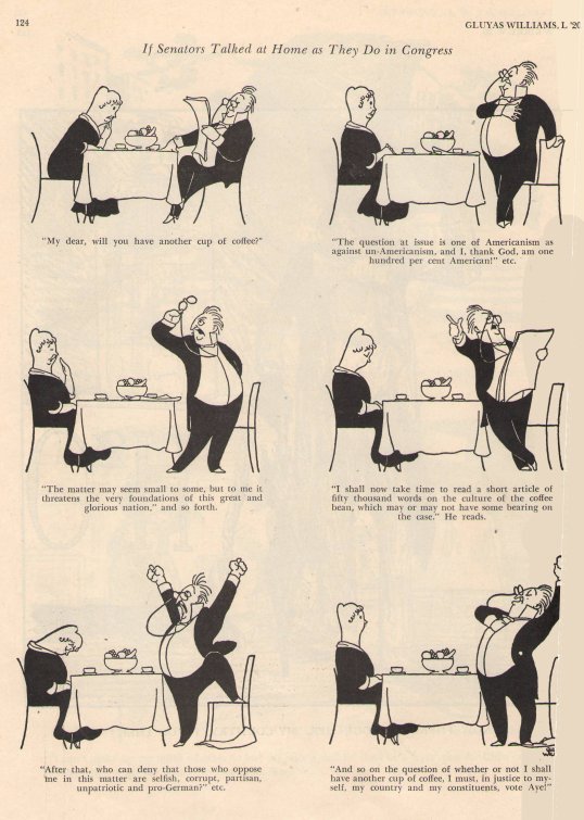 Gluyas Williams 20 - Senators Talking at Home