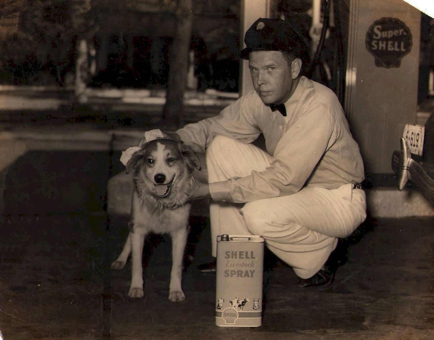 Jack at Shell Station with Dog