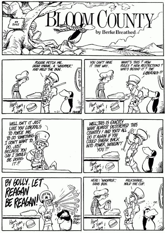 Bloom County - Hold the Cup