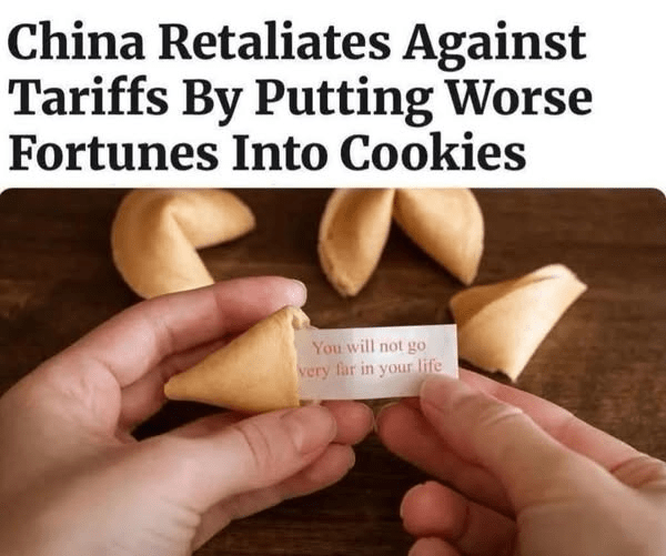 Image of a fortune cookie with a bad fortune inside it.